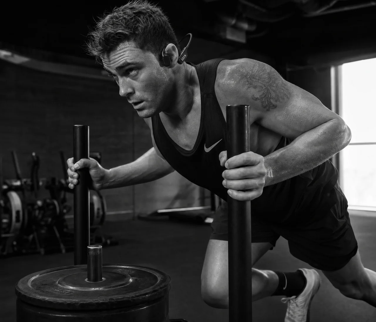 Swimmer dryland power block training with BSA-01
